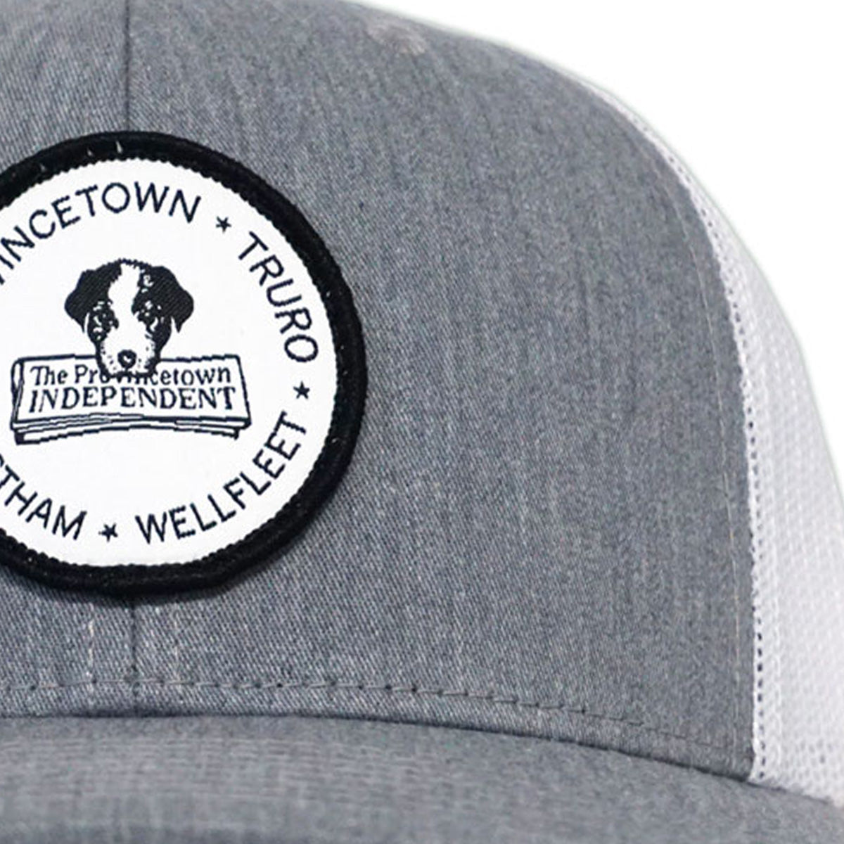Grey & White Trucker Snapback