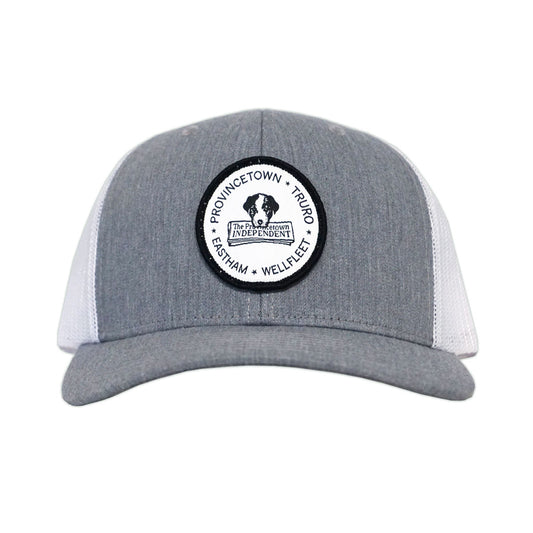 Grey & White Trucker Snapback